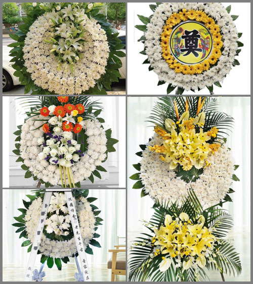 江苏南通港闸区永兴街道节制闸村社区花圈速递